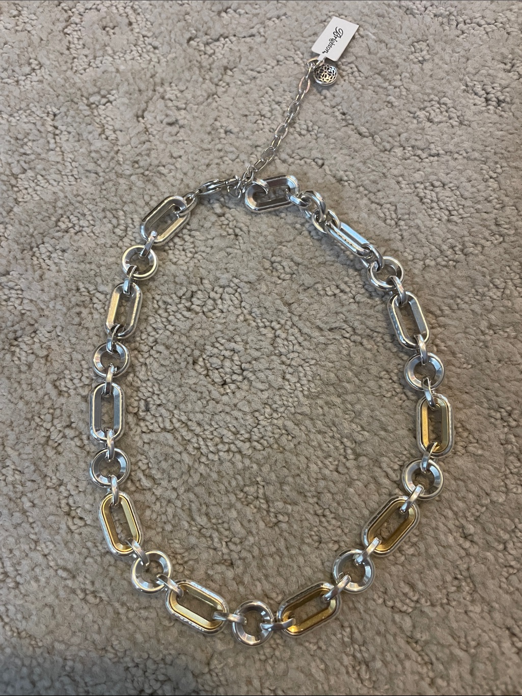 Nwt Two-Tone Link Necklace - Brighton Jewelry Ferrara Medici